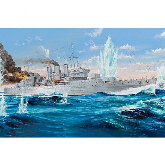 Trumpeter 05353 Сборная модель корабля HMS Cornwall (1:350)