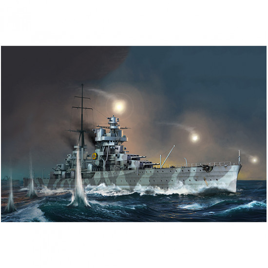 Trumpeter 05348 Сборная модель корабля Italian Heavy Cruiser Fiume (1:350)