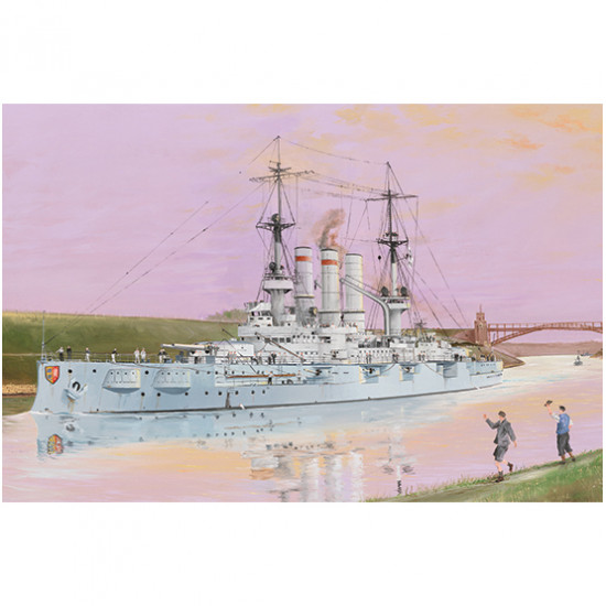 Trumpeter 05355 Сборная модель корабля Schleswig – Holstein Battleship 1908 (1:350)