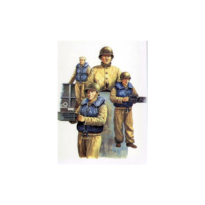 Trumpeter 00408 Фигурки солдат WW2 USN LCM Crew (1:35)