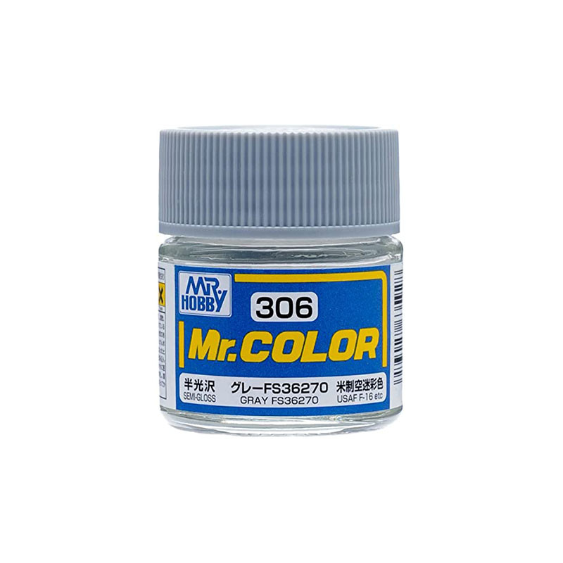 Mr Color C306 Краска эмалевая полуматовая GRAY FS36270 10 мл