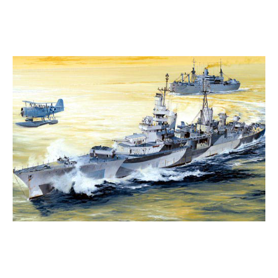 Trumpeter 05327 Сборная модель корабля USS Indianapolis CA-35 1944 г (1:350)